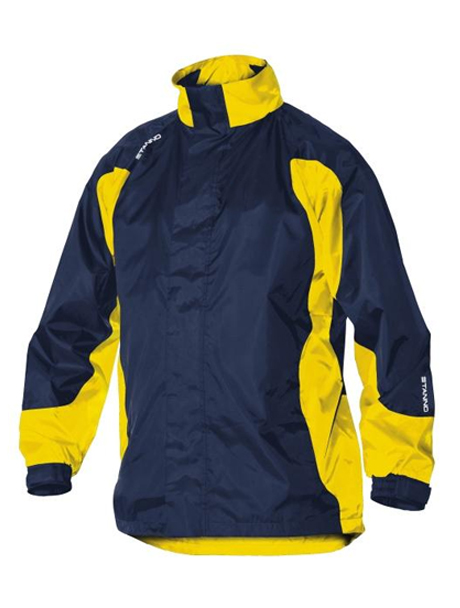 Clearance Navy Yellow Stanno Santos All Weather Jacket for Adult Women s Walking Football Teams